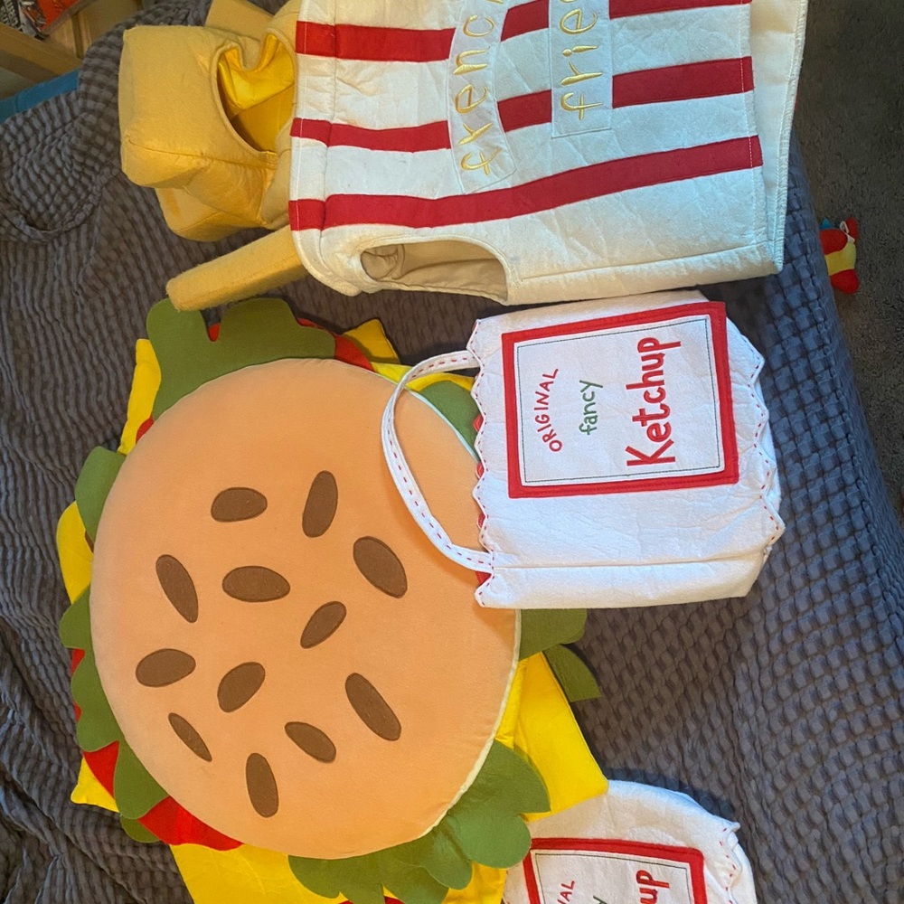 Burger and Ketchup Costume Set